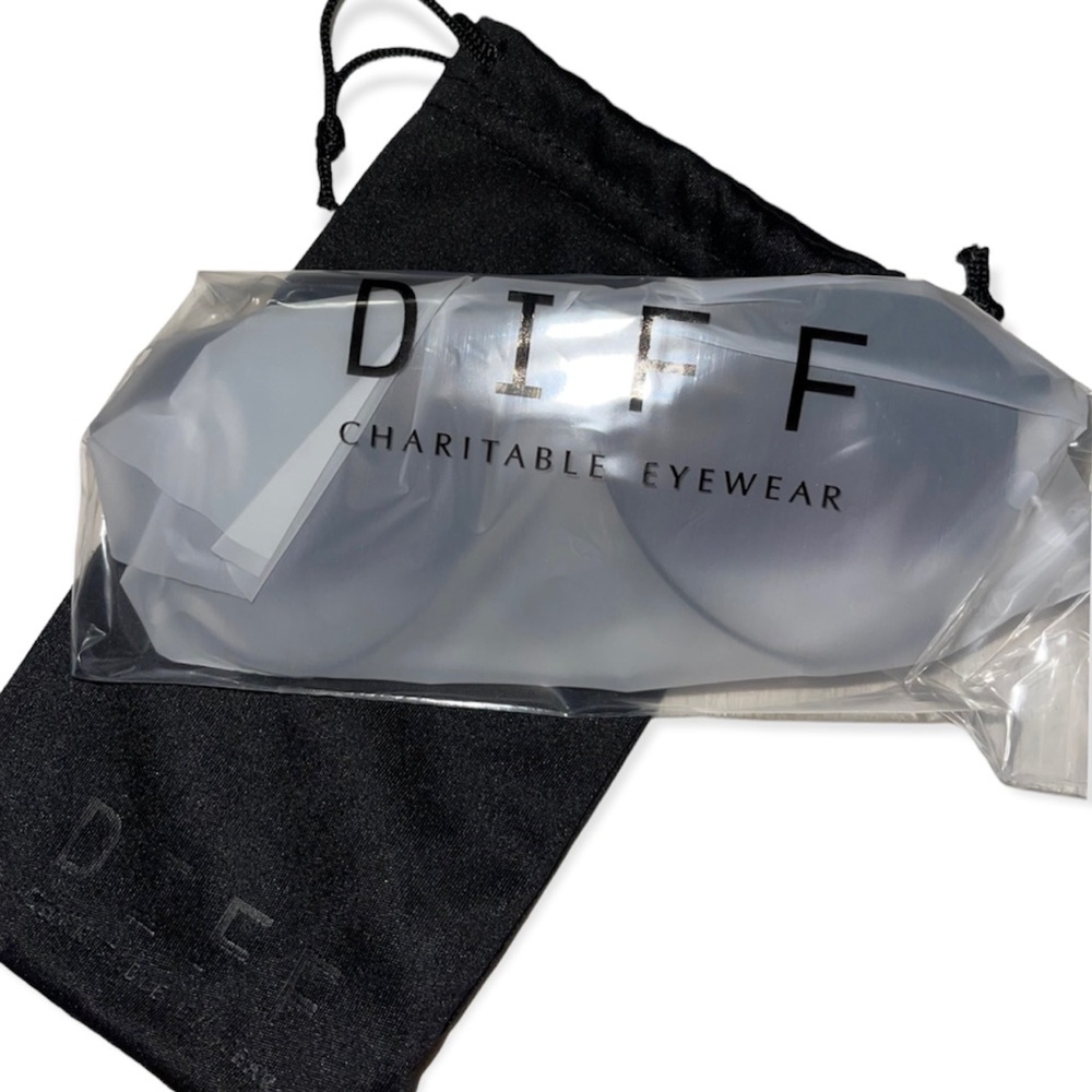 DIFF Jane Sunglasses Aviators Matte Black Frame Grey Gradient Lenses - Picture 7 of 10